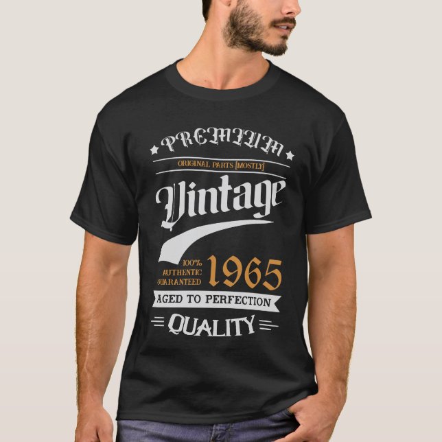 PREMIUM Vintage   Custom Birth Year - 60th T-Shirt (Front)