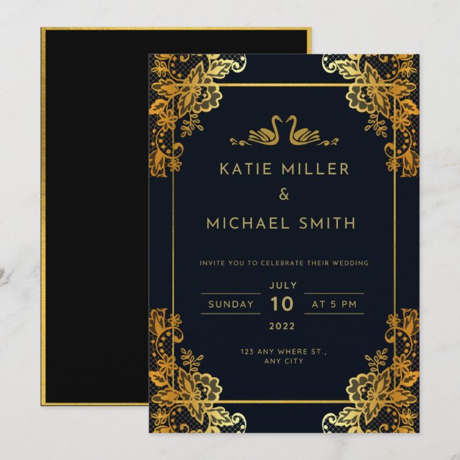 Premium Wedding Invitation (Front/Back)