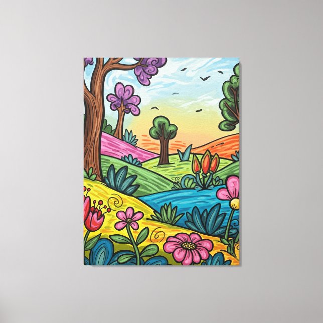 Premium Wrapped Canvas 30" x 40" (Front)