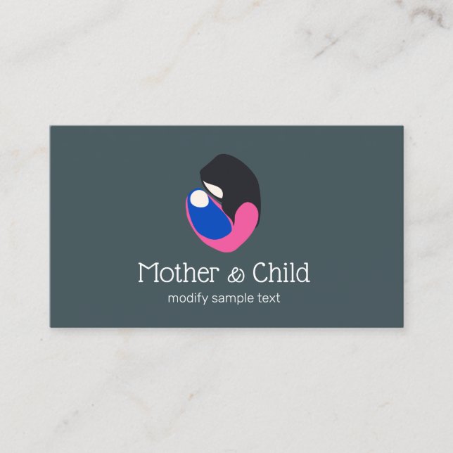 Prenatal Birthing Doula Logo Business Card (Front)