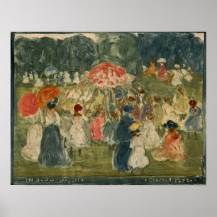 Prendergast - Central Park 1901 Poster