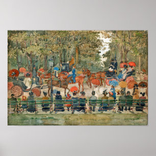 Prendergast - Central Park Poster