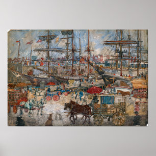 Prendergast - Docks East Boston Poster
