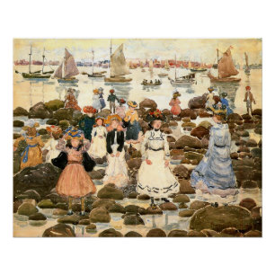 Prendergast - Low Tide, Beachmont, Poster