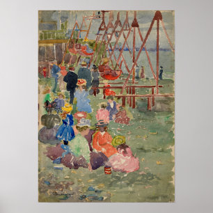 Prendergast - Swings Revere Beach Poster