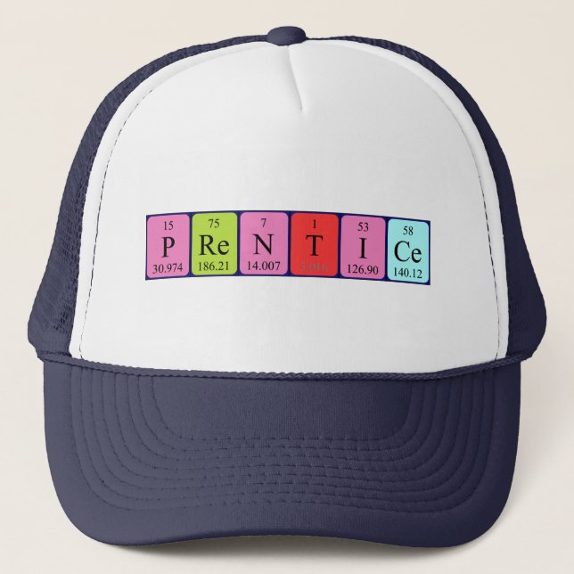 Prentice periodic table name hat (Front)