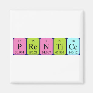 Prentice periodic table name magnet