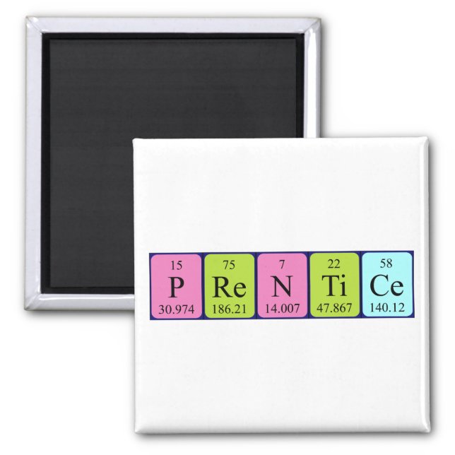 Prentice periodic table name magnet (Front)
