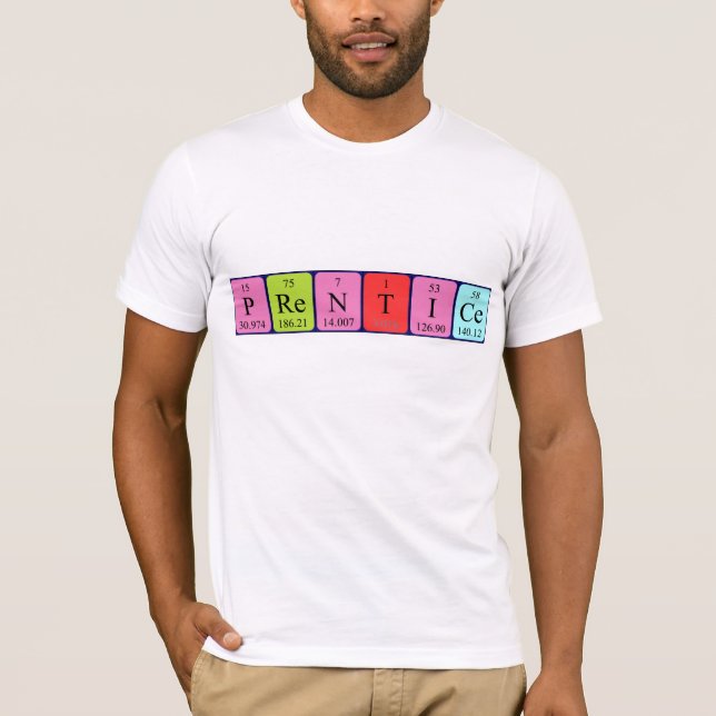 Prentice periodic table name shirt (Front)