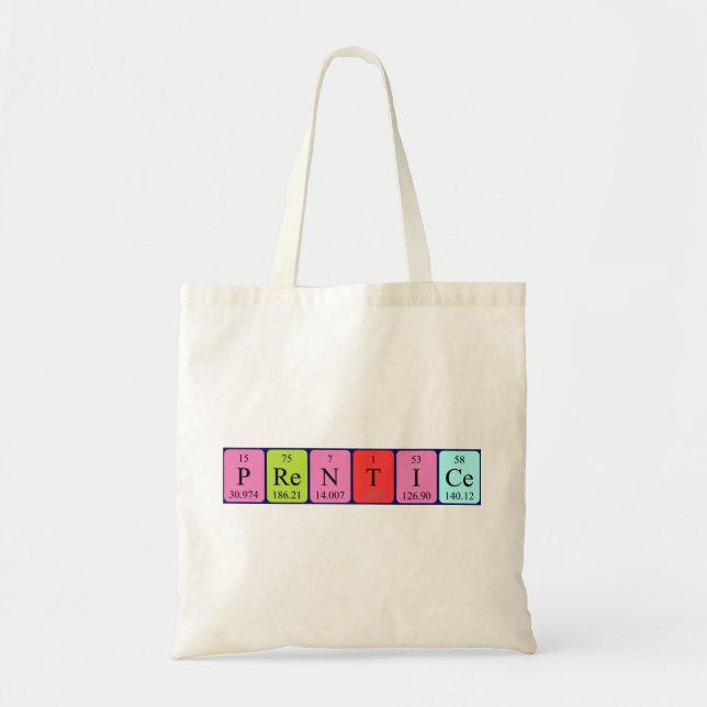 Prentice periodic table name tote bag (Front)