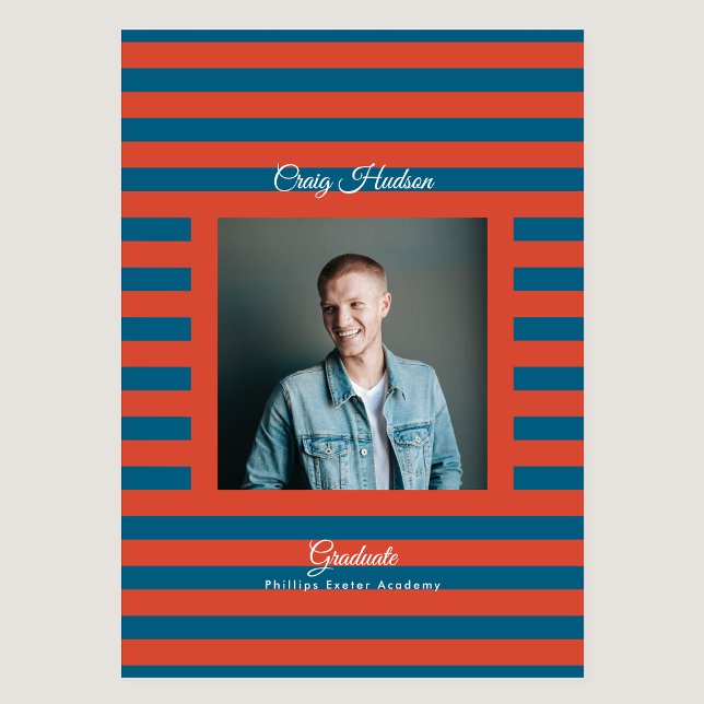 Prep High School Photo Graduate Announcement Cards (Creator Uploaded)