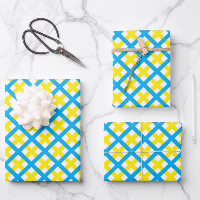Prep Neoplaid Wrapping Paper Sheet (Front)