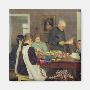 Preparation for Christmas, 1896 Magnet