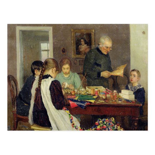 Preparation for Christmas, 1896 Postcard