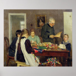 Preparation for Christmas, 1896 Poster