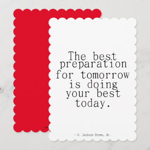 Preparation for Success Motivational Greeting Card