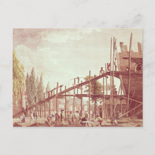 Preparation for War to Defend Commerce Postcard (Front)