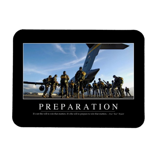 Preparation: Inspirational Quote Magnet (Horizontal)