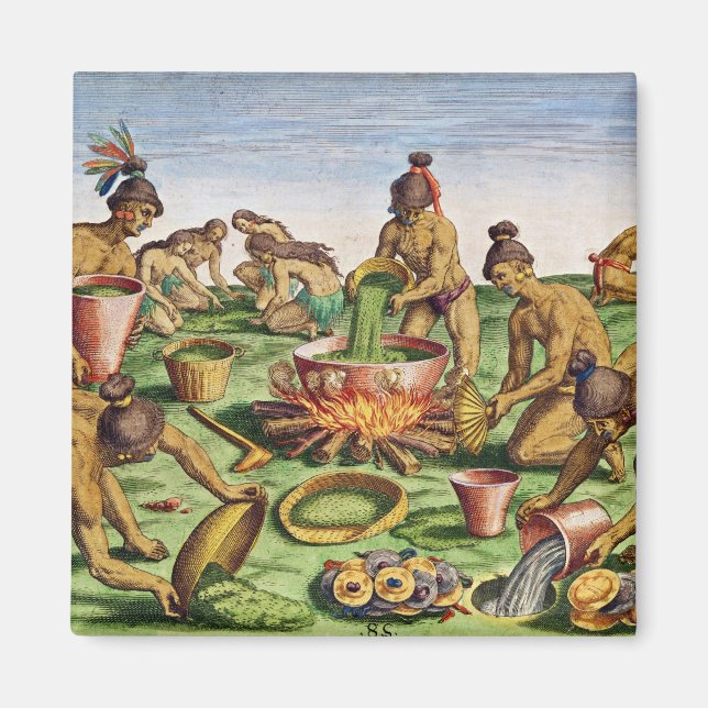 Preparations for a Feast, from 'Brevis Magnet (Front)