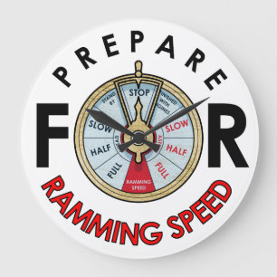 Prepare for Ramming Speed Wall Clock