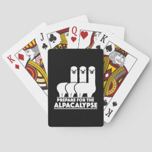 Prepare For The Alpacalypse Playing Cards