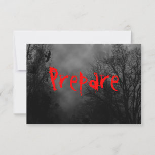Prepare Haunted Sky Halloween RSVP Template