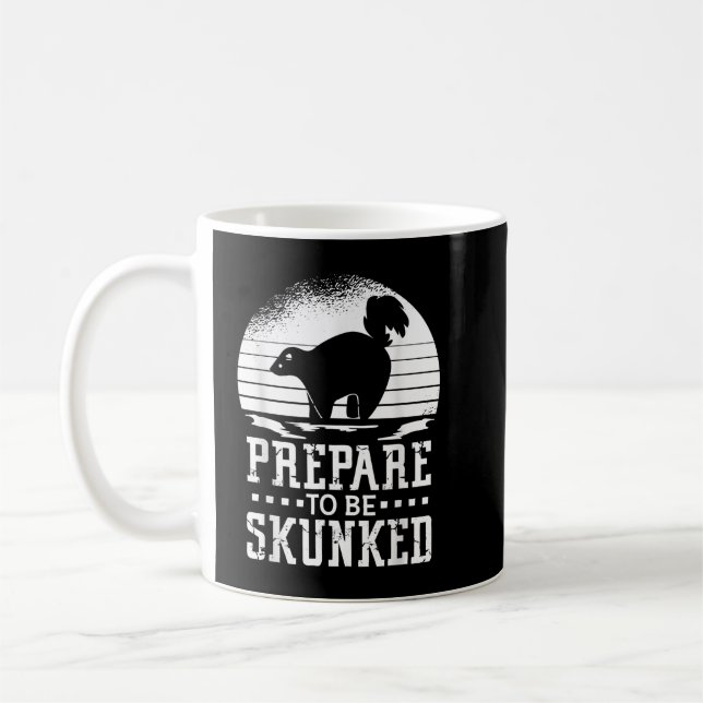 Prepare To Be Skunked Funny Cribbage Player  Coffee Mug (Left)