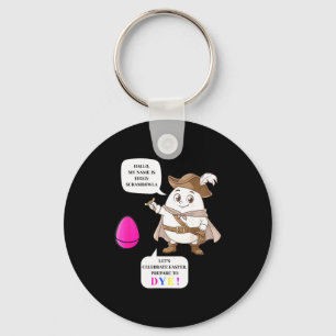 Prepare to dye funny easter egg dying key ring