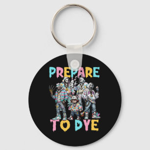 Prepare To Groovy Dye Funny Bunny Easter Horror Dy Key Ring