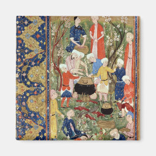 Preparing a meal magnet