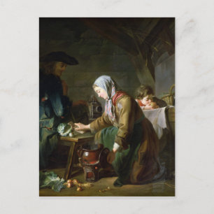 Preparing a Meal Postcard