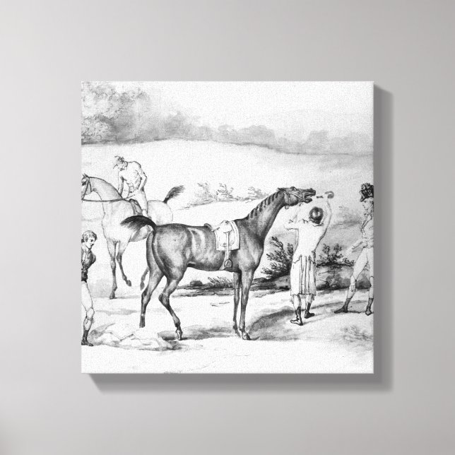 Preparing for a Race Canvas Print (Front)