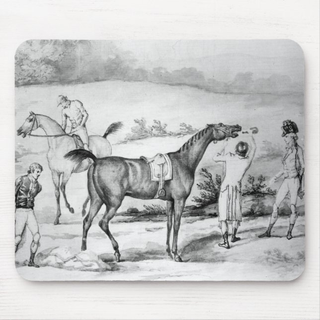 Preparing for a Race Mouse Mat (Front)