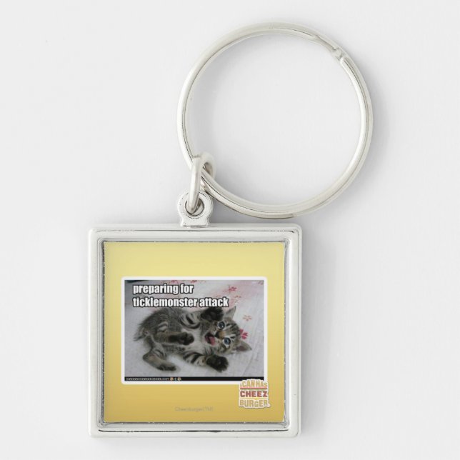 Preparing For Ticklemonster Attack Key Ring (Front)