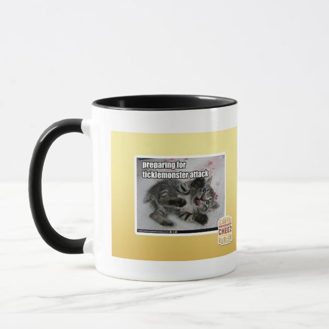Preparing For Ticklemonster Attack Mug (Left)