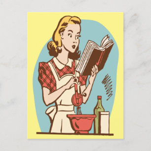 Preparing that special dish! postcard