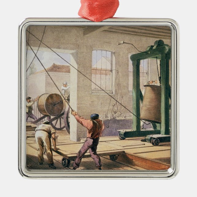 Preparing the Cable, from 'The Atlantic Telegraph' Metal Tree Decoration (Front)