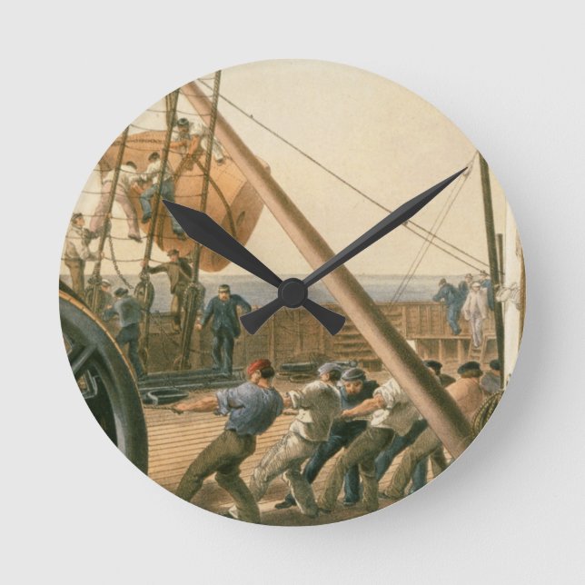 Preparing to launch one of the large buoys, August Round Clock (Front)