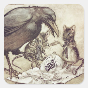 Preposterous!" cried Solomon in a rage" Square Sticker