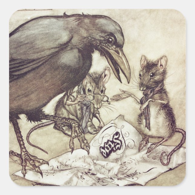 Preposterous!" cried Solomon in a rage" Square Sticker (Front)