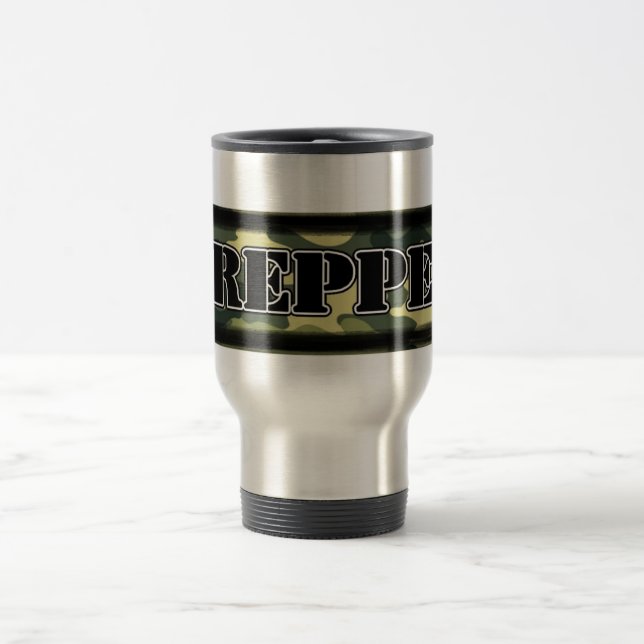 Prepper Camo Travel Mug (Center)