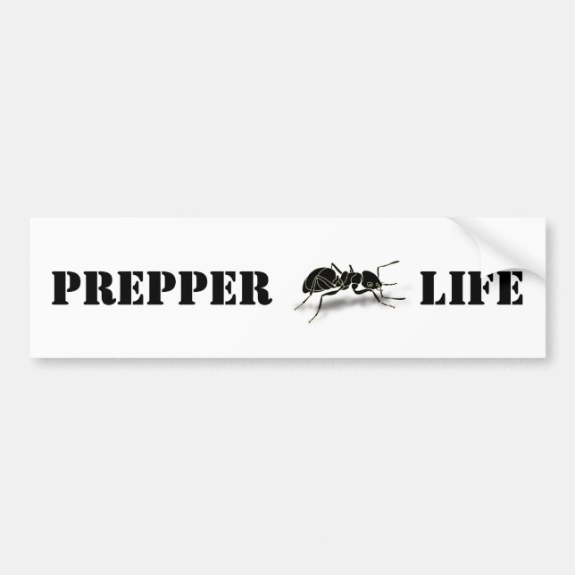 Prepper Life Bumper Sticker (Front)