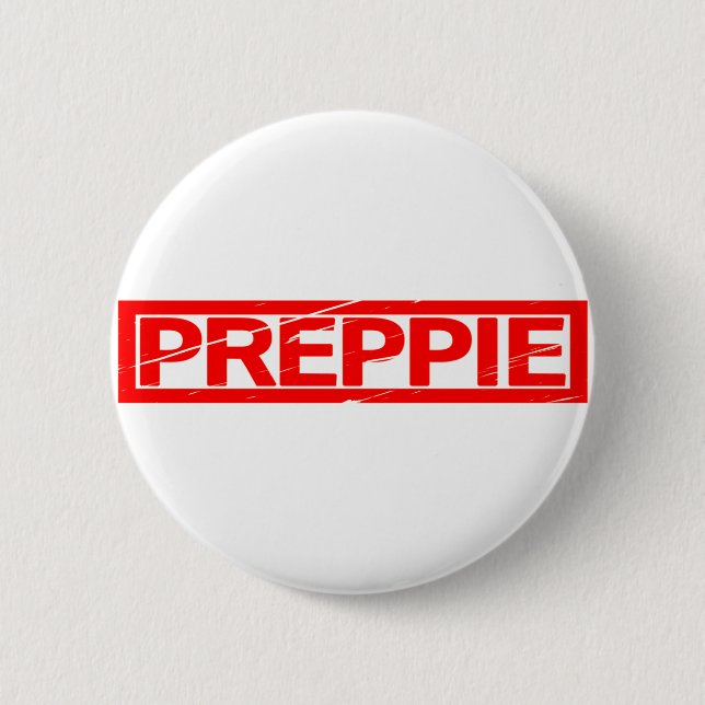Preppie Stamp 6 Cm Round Badge (Front)
