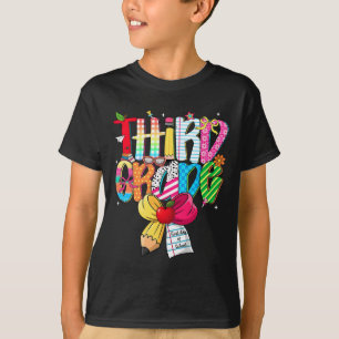 Preppy 3rd Grade Dream Team Back To School Teacher T-Shirt