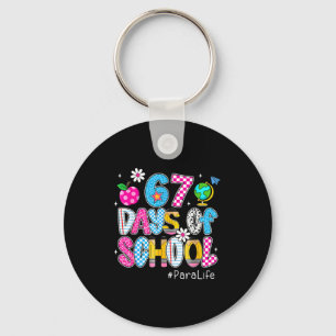 Preppy 67 Days Of School Six Seven 67 Meme Para Li Key Ring