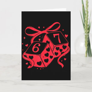 Preppy 67 Valentine Six Seven Dice 6 7 Men Women K Card