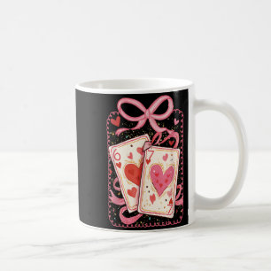 Preppy 6 7 Valentine Couple Love Hearts Playing Ca Coffee Mug