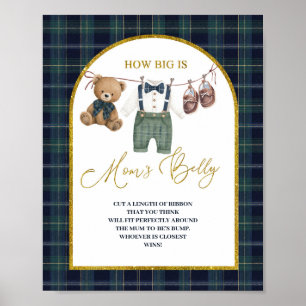 Preppy a little gentleman How Big Is Mum Belly Poster