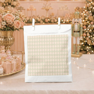   Preppy Argyle Christmas Holiday Party Sweet One Favour Bags
