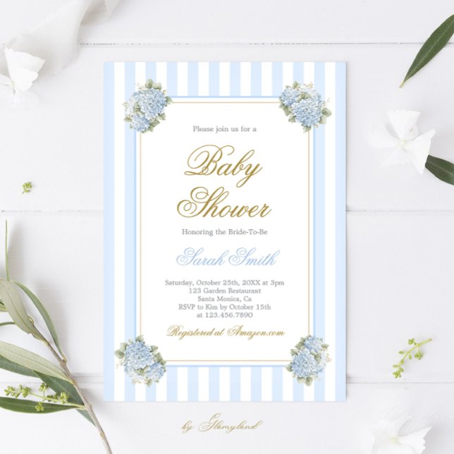 Preppy Baby Shower Boy Invitation (Creator Uploaded)
